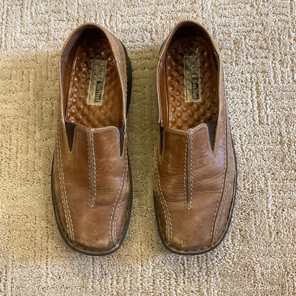 Josef Seibel Shoes - 🤎🌼Josef Seibel Air Massage Tan Leather Slip-On Loafers – EU 38 (US 7.5) Boho